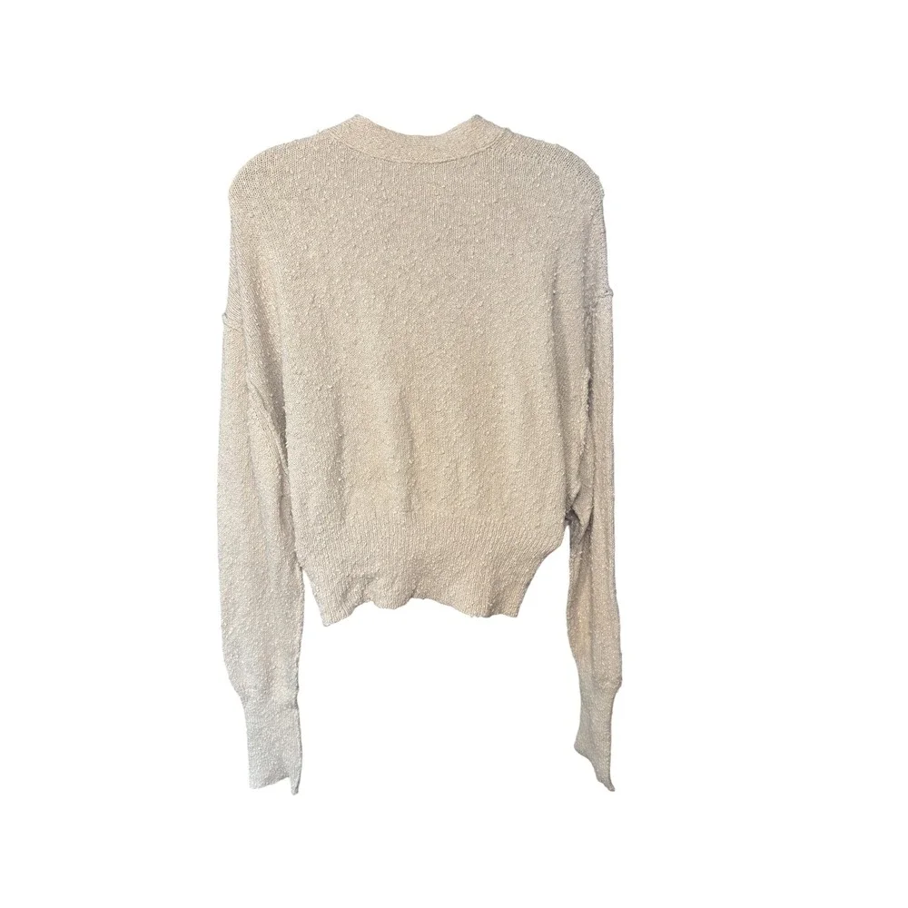 Free People Found My Friend Cardigan Sweater Knit Boho Cropped‎ Gray XS